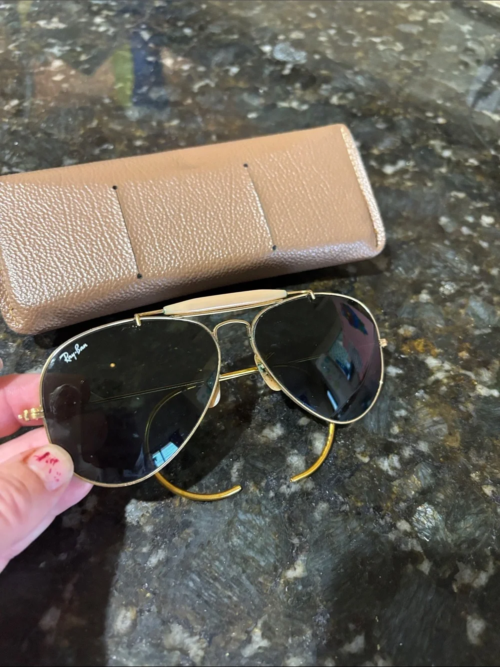 Vintage Rayban B&L Aviator sunglasses!!